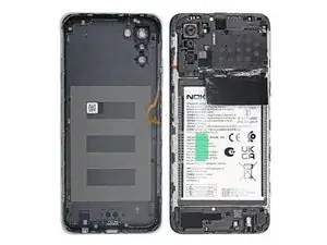 Extracción de la tapa trasera del Nokia G22