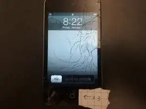 Desbloquee un iPod Touch 4th Gen con una pantalla dañada.