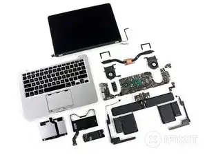 Desmontaje de MacBook Pro 13" Pantalla de Retina Finales 2012