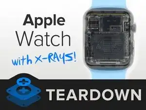 Desmontaje de Rayos X de Apple Watch