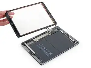 Reemplazo del conjunto del panel frontal en iPad 5 Wi-Fi
