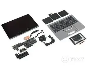 Desmontaje de MacBook Pro de 13" teclas de función de finales de 2016