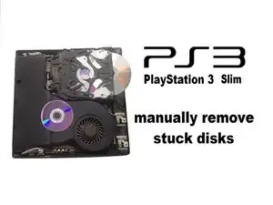 PlayStation 3 Slim - Extracción manual del disco atascado
