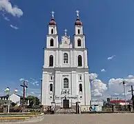 Iglesia de la Asunción de la Santísima Virgen María en Zdzięcioł (rec. 1743-1751), obra de Aleksander Osikiewicz