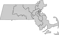 1.º distrito ubicada en Massachusetts
