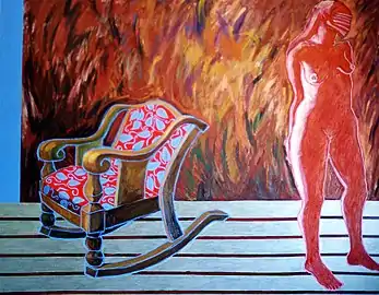 La noche de Brancusi(2001), óleo sobre lienzo.