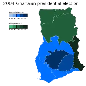 Elecciones generales de Ghana de 2004