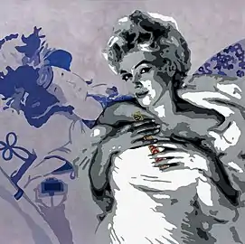 Marilyn toblerone(2010), acrílico sobre lienzo.