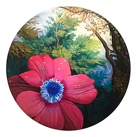 The portrait(2019), acrílico sobre lienzo.