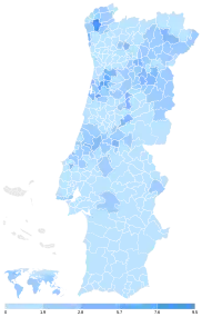 CDS-PP por municipios