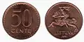 50 centas - emisión de 1991