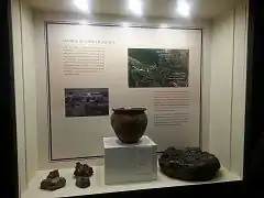 Vitrina del Cerro de Almadenes en la exposición "Imago Urbis Romae", Museo Arqueológico Provincial de Segovia de marzo a noviembre de 2016