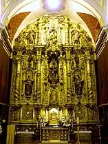 Retablo mayor, obra de Juan Francisco de Villanova