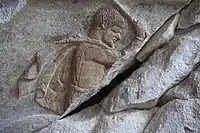 Sarcófago Altıkulaç en el Museo de Troya, detalle de la caza del gamo.