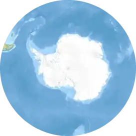 Islas&nbsp;Georgias&nbsp;del&nbsp;Sur ubicada en Océano Antártico