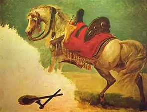 El caballo de Mustafá Pasha, ca. 1810, 89 × 175&nbsp;cm, Museo de Bellas Artes y de Arqueología de Besanzón