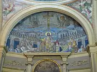 Mosaico de la basílica de Santa Pudenciana (ca. 390)