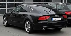 Vista trasera del Audi A7 C7