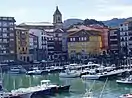 La iglesia vista desde el puerto