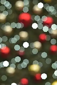 Areas de luz heptagonales obtenidos a f/2.8