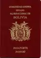 Pasaporte boliviano de lectura mecánica emitido desde 2010 hasta enero de 2019, fue remplazado por el nuevo pasaporte biometrico en febrero de 2019.