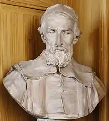 Busto de Nicolas Fabri en la Biblioteca Mazarino de París