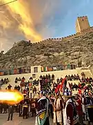 Capitán disparando en la ermita de San Blas.