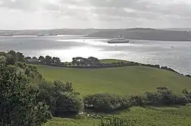 Carrick Roads cerca de Tregear Vean