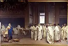 Fresco representando una sesión del Senado. 1881-1888. Palacio Madama (Roma)