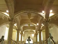 Detalle del techo de la nave