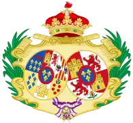 Escudo como infanta y condesa consorte de Girgenti.