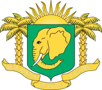 Escudo de armas de Costa de Marfil (1964 - 1997)