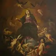 La Asunción de la Virgen María por Cornelis Schut . Principios del siglo XVII