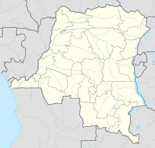 Goma ubicada en República Democrática del Congo