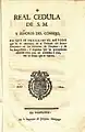Real cédula relativa a los cirujanos y "sangradores" (1800)