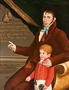 Ramón Martínez de Luco y su hijo