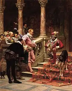 El favorito del rey, de Eduardo Zamacois, obra muy admirada en el Salón de París de 1868.