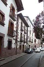 Echecartes en el casco histórico de Santesteban