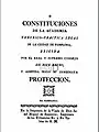 Constituciones de la Academia Legal (1800)