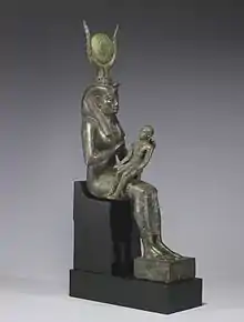 Isis con Horus niño.