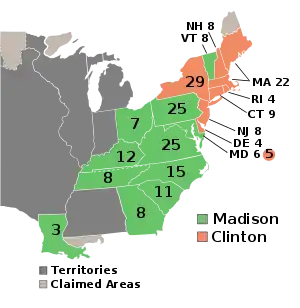 Elecciones presidenciales de Estados Unidos de 1812