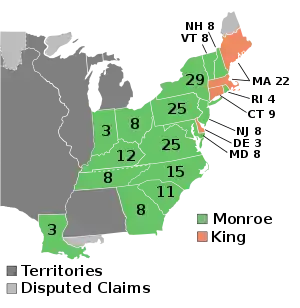 Elecciones presidenciales de Estados Unidos de 1816