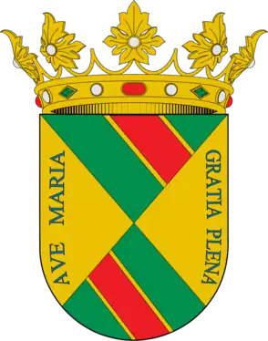 Escudo de los Duques del Infantado señores de la villa de Zarza de Tajo desde el año 1733 durante 300 años