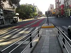 Salida de la plataforma hacia General Paz