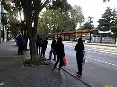 Antigua parada antes de ser remplazada