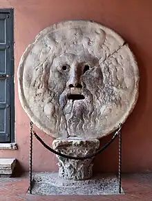 Bocca della Verità, Roma, que probablemente fuera una antigua fuente.