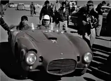 Fangio en el Lancia D24, ganador de la IV Carrera Panamericana.
