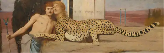 Caresses, de Fernand Khnopff.