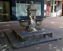 Fuente del Cordel de Santillana a su paso por la segoviana Calle de José Zorrilla