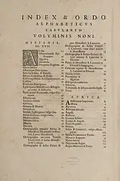 Atlas Maior, v. 9 (Índice)